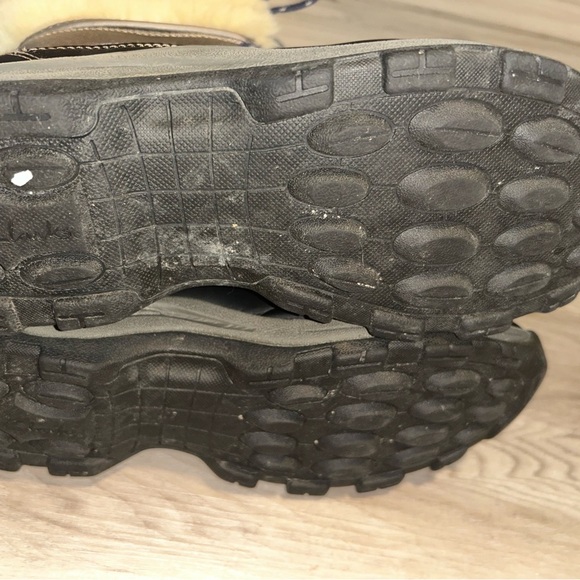 Clarks Silver and Black Winter Rain Boots - Picture 2 of 7